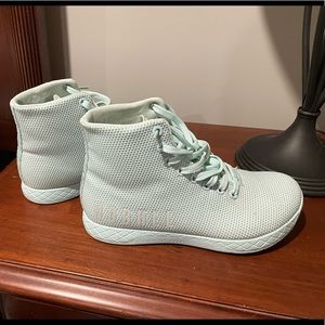 Nobull blue glass hightop trainer